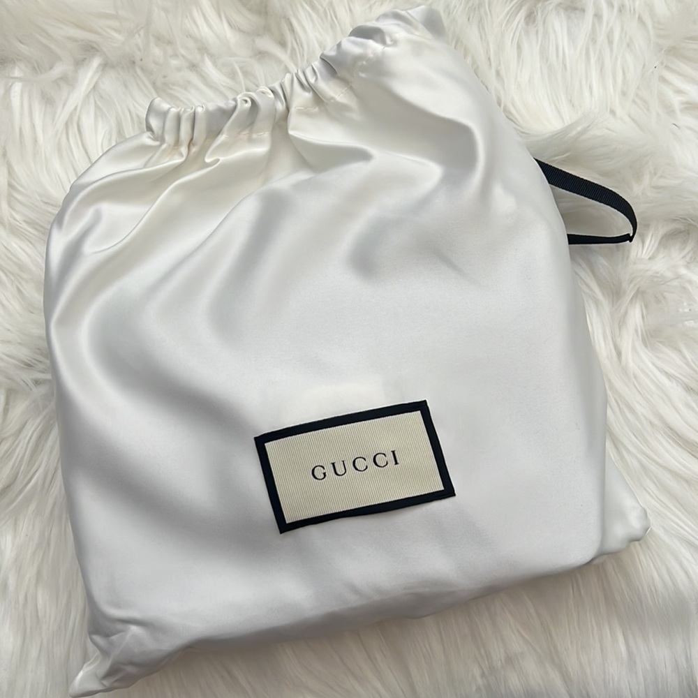 💯% Auth Gucci Interlocking GG Crossbody Bag Blue Leather NEW - Picture 11 of 12